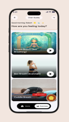 Mood based AI chat screen